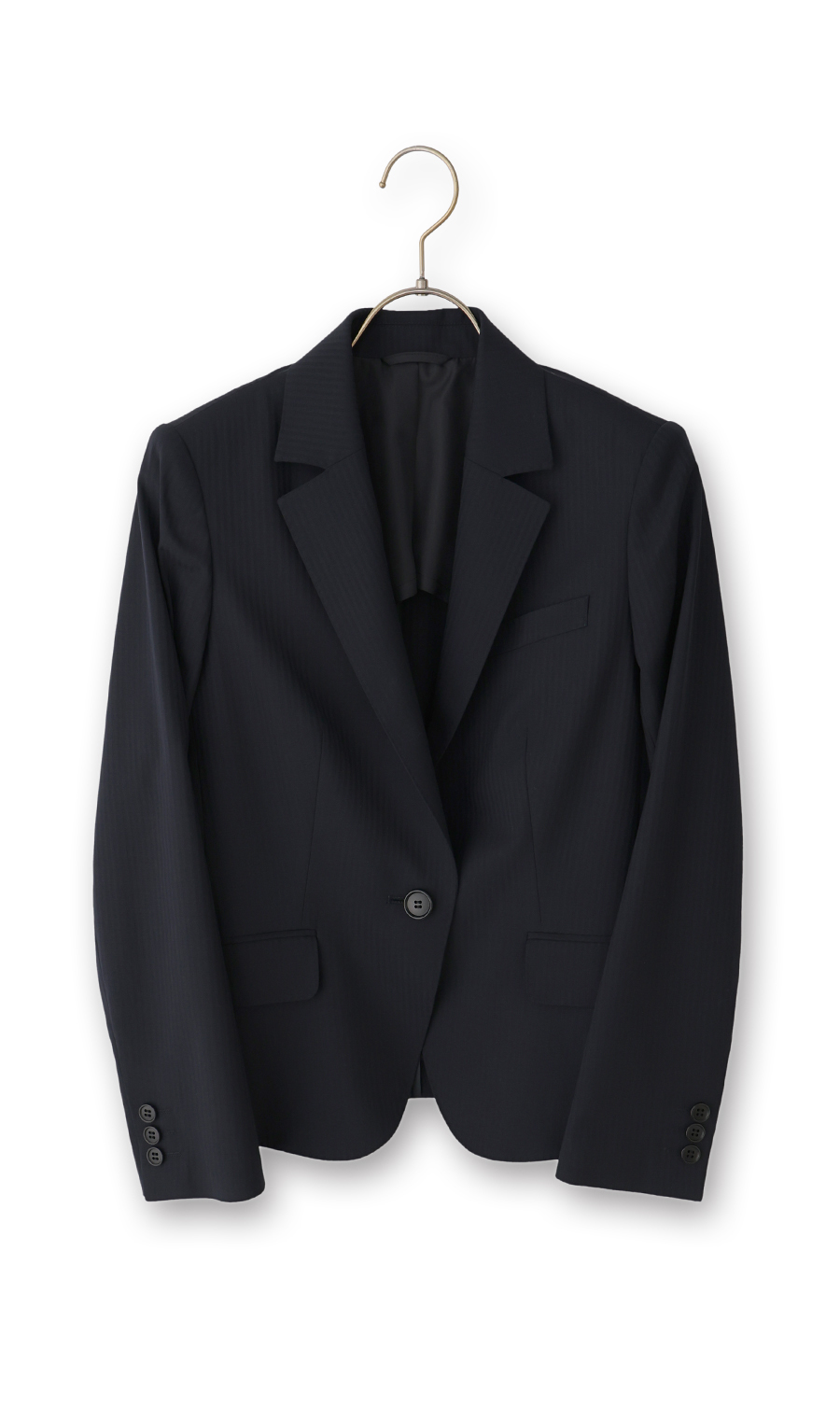 1ボタンテーラードジャケット【セットアップ着用可】 ネイビー 5号