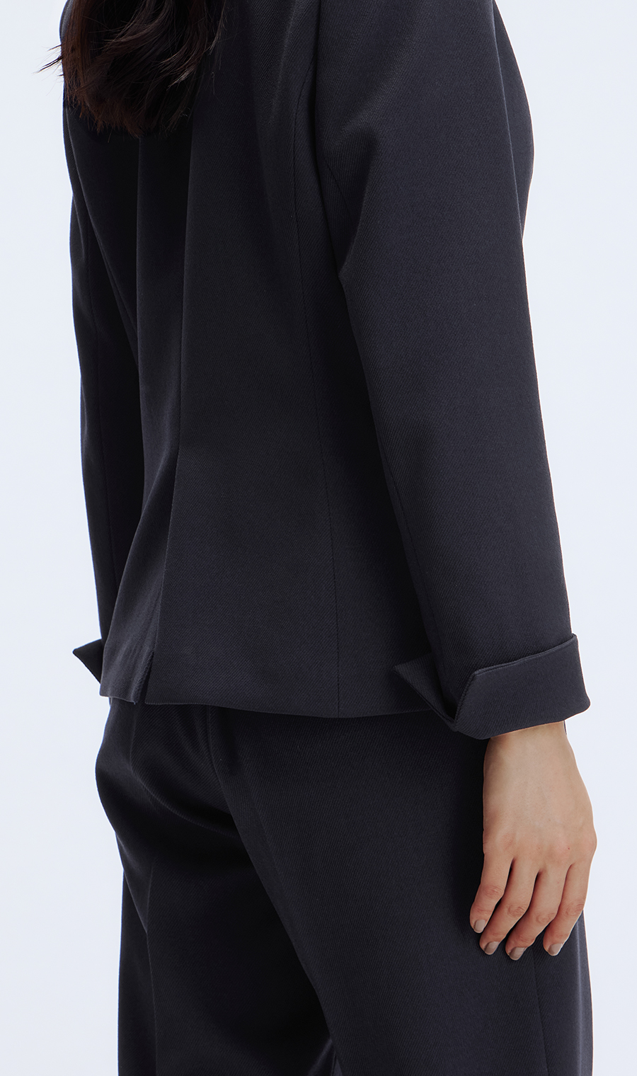 1ボタンVカラージャケット【美ジ楽スーツ】【セットアップ着用可】 ネイビー 5号