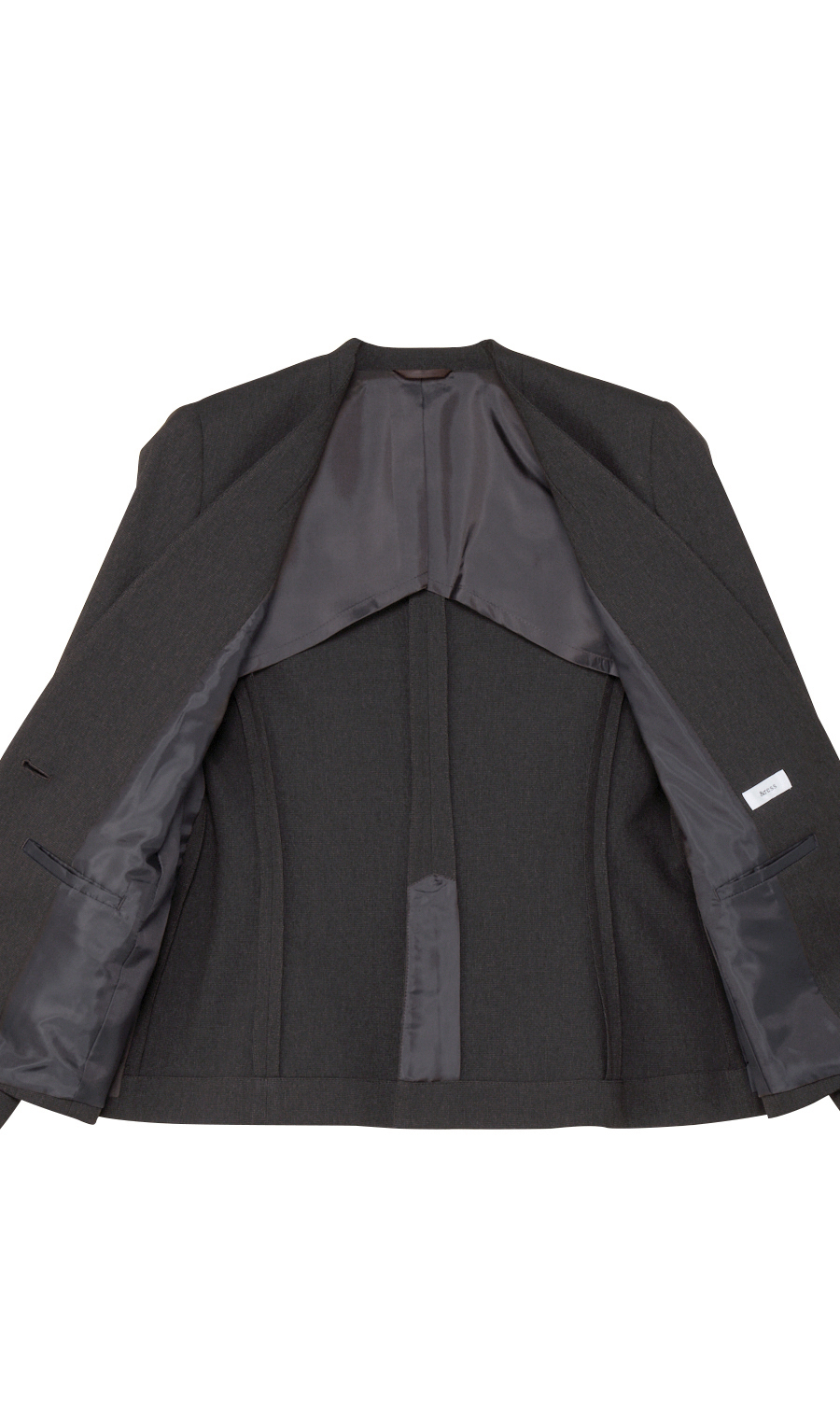 1ボタンVカラージャケット【美ジ楽スーツ】【セットアップ着用可】 ブラウン 5号