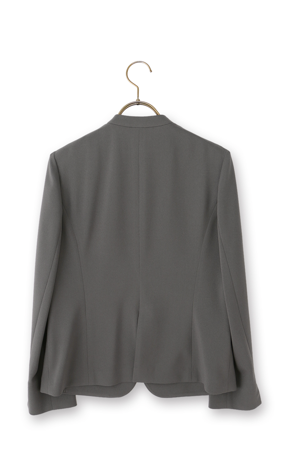 1ボタンVカラージャケット【美ジ楽スーツ】【涼】【COOLMAX】【セットアップ着用可】 グレー 5号