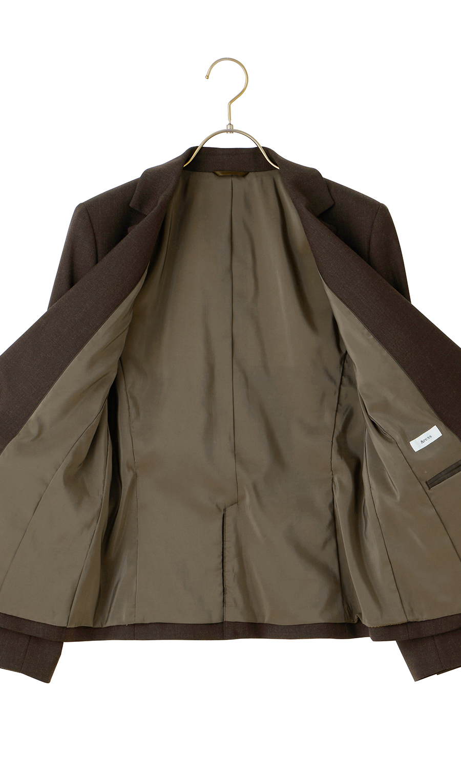 【超ストレッチスーツ】テーラードジャケット【セットアップ着用可】【＃すご】 ブラウン 5号