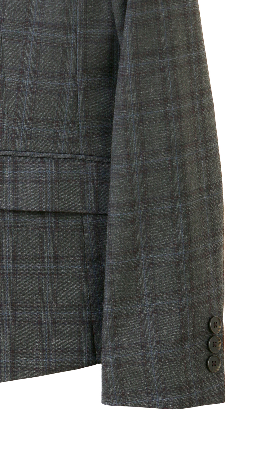 1ボタンテーラードジャケット【CARREMAN】【セットアップ着用可】 グレー 7号