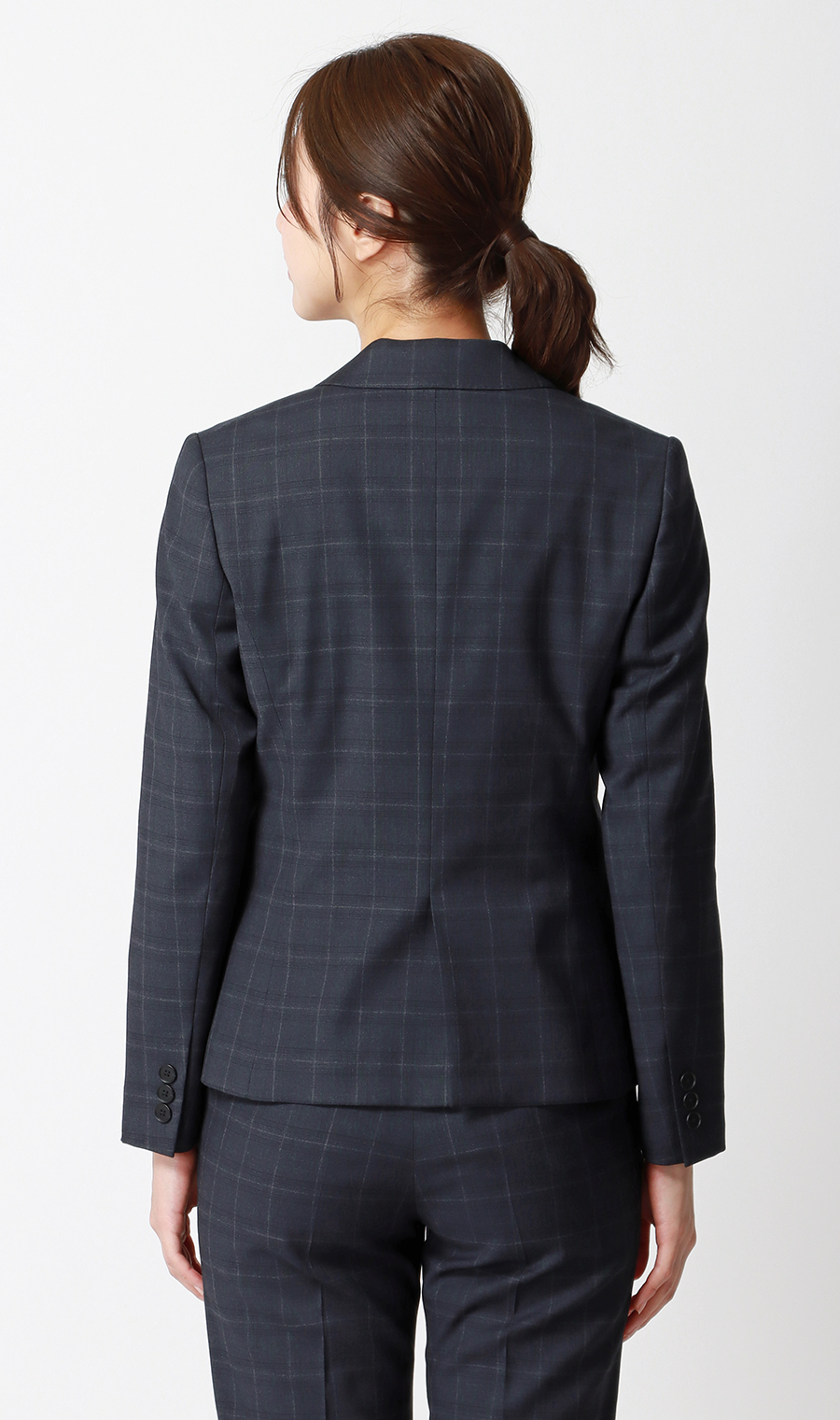 1鈕扣西裝外套 【CARREMAN】 【可成套穿著】 藏青色7號