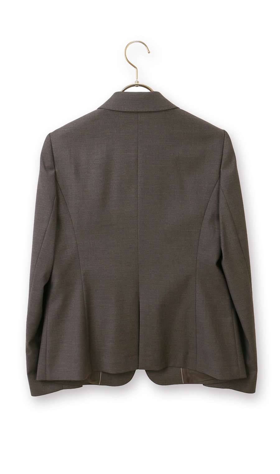 1ボタンテーラードジャケット【CARREMAN】【セットアップ着用可】 ブラウン 7号