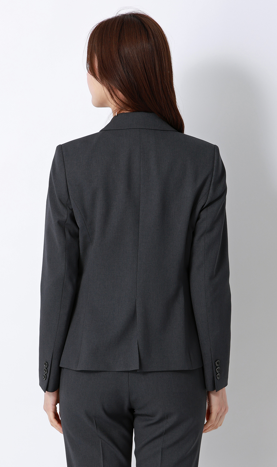 1ボタンテーラードジャケット【セットアップ着用可】 チャコール 5号