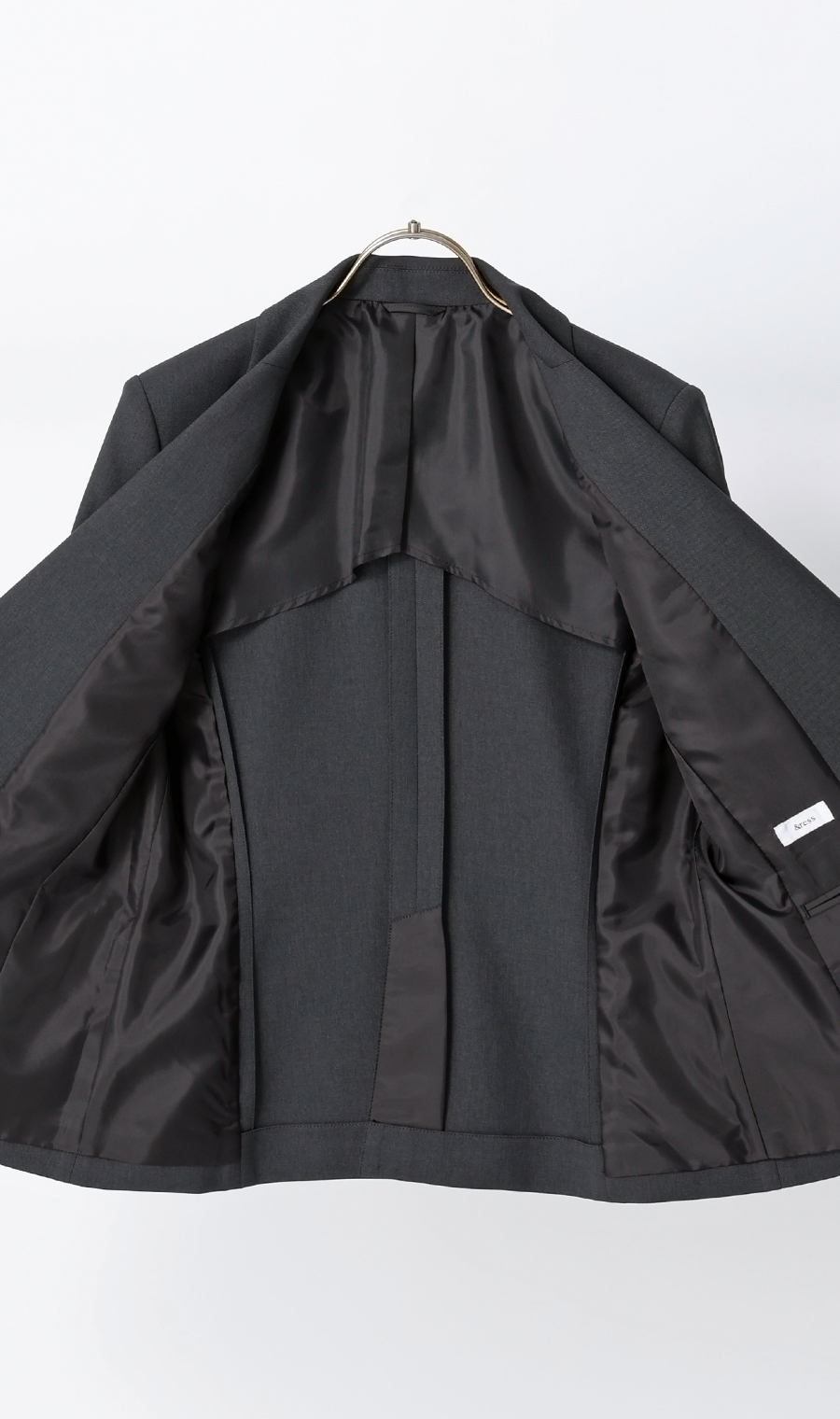 1ボタンテーラードジャケット【セットアップ着用可】 チャコール 5号