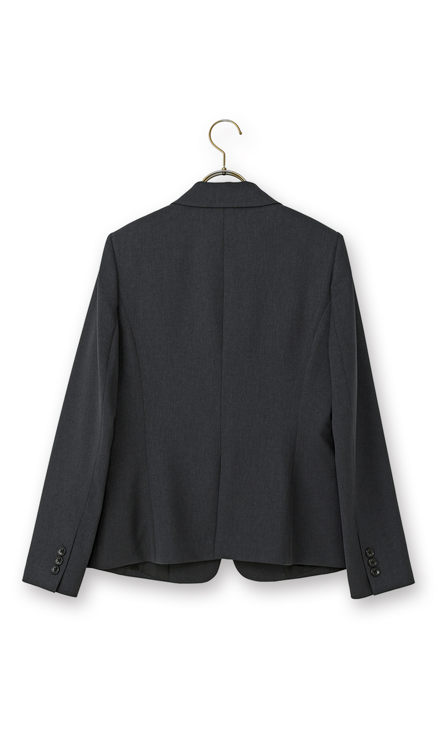 1ボタンテーラードジャケット【セットアップ着用可】 チャコール 5号