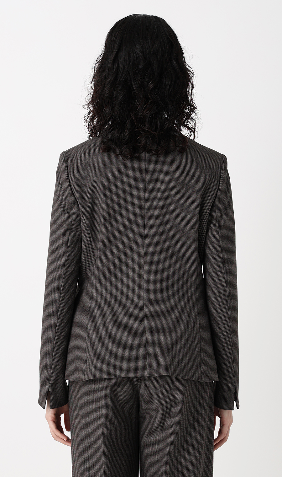 1ボタンテーラードジャケット【美ジ楽スーツ】【セットアップ着用可】 ブラウン 05