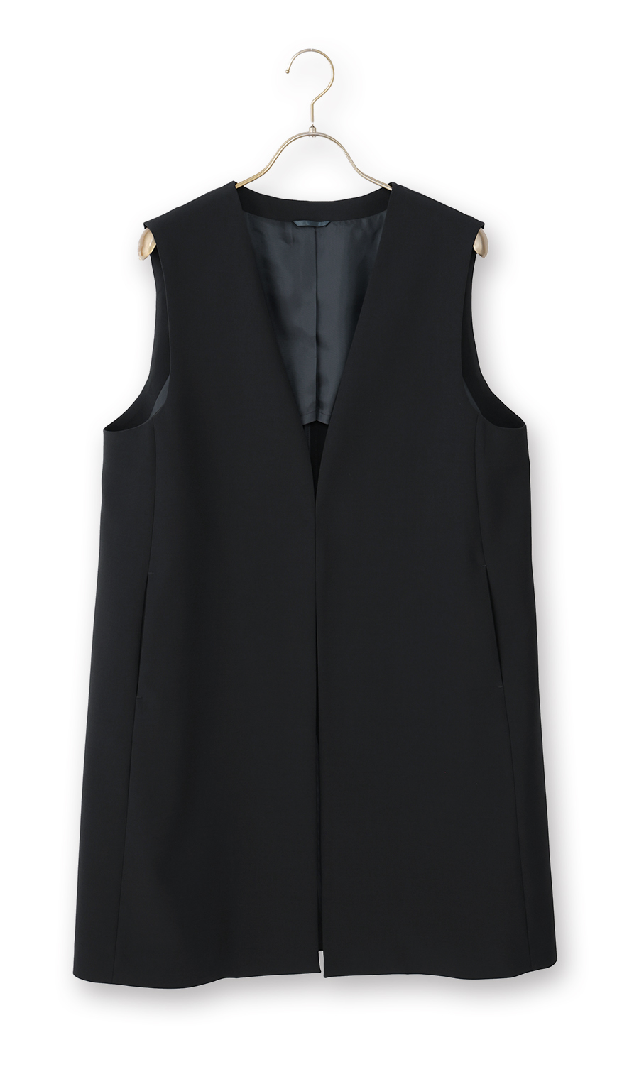 ロングジレ【セットアップ着用可】 ネイビー M