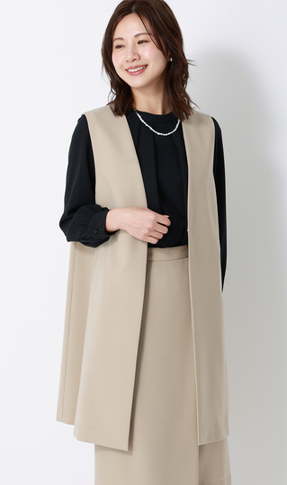 ロングジレ【セットアップ着用可】