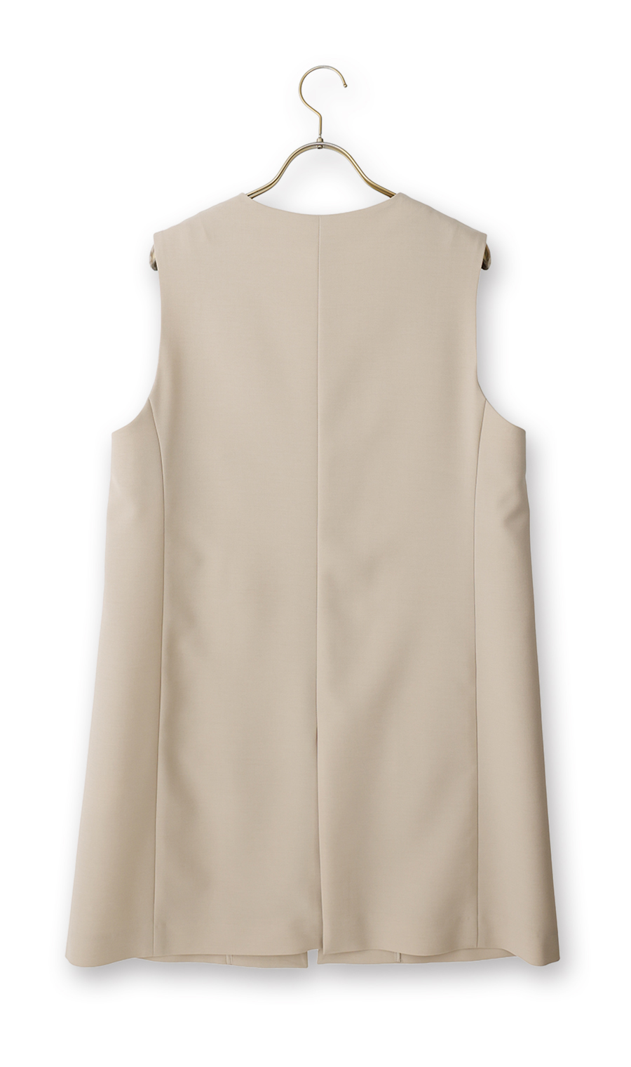 ロングジレ【セットアップ着用可】 ベージュ M