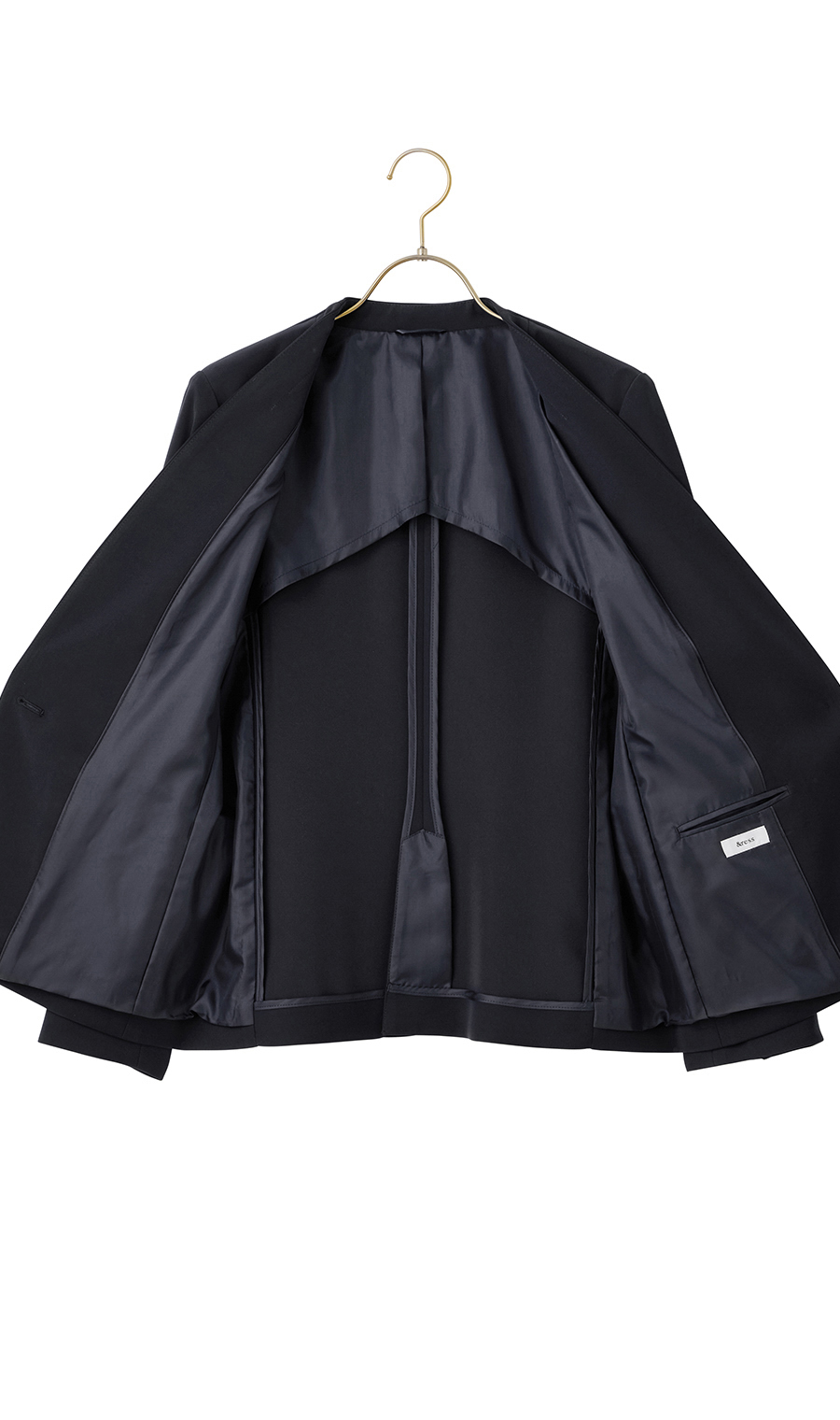 1ボタンVカラージャケット【セットアップ着用可】 ネイビー 21号