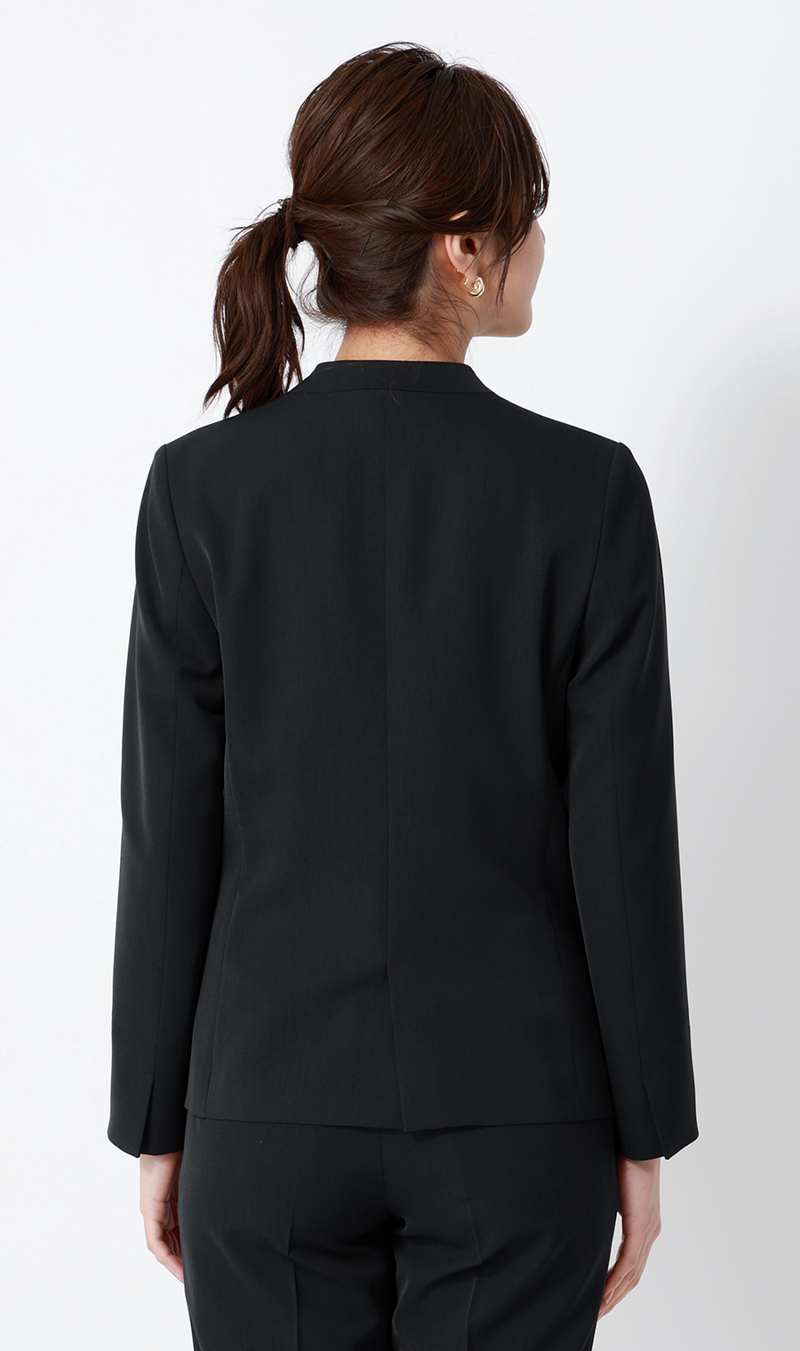 1ボタンVカラージャケット【セットアップ着用可】 ネイビー 3号