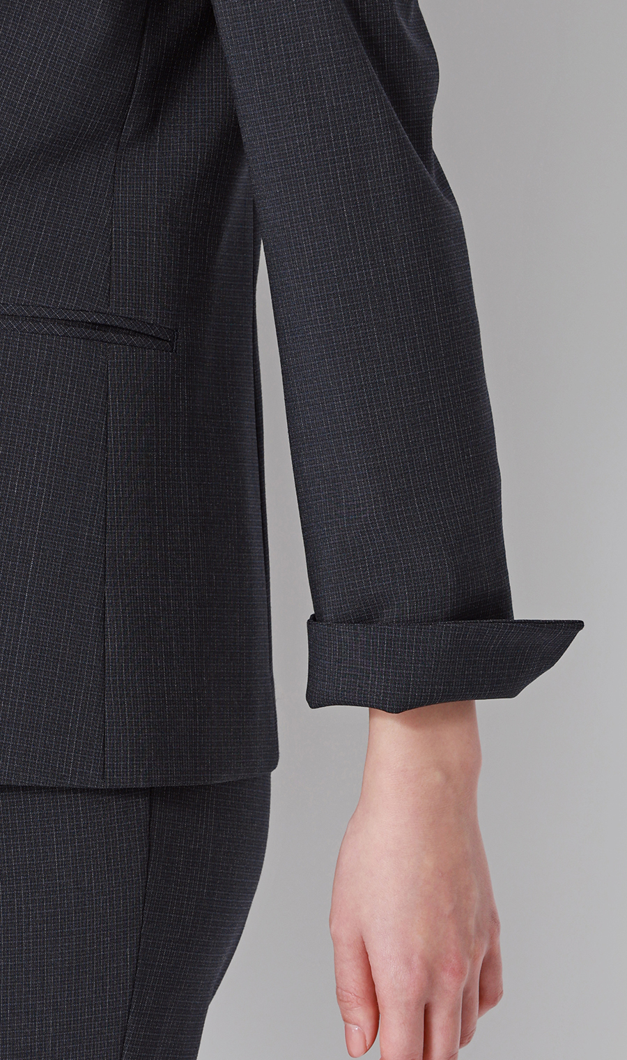 【超ストレッチスーツ】Vカラージャケット【セットアップ着用可】【＃すご】 ネイビー 5号