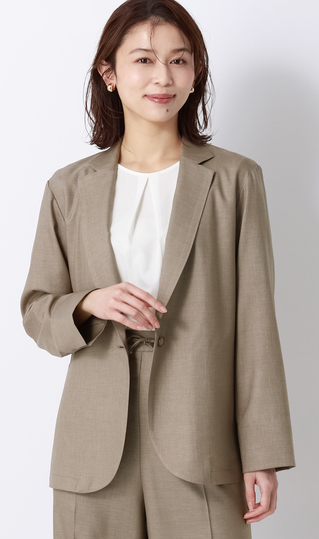 1ボタンテーラードジャケット【涼】【セットアップ着用可】