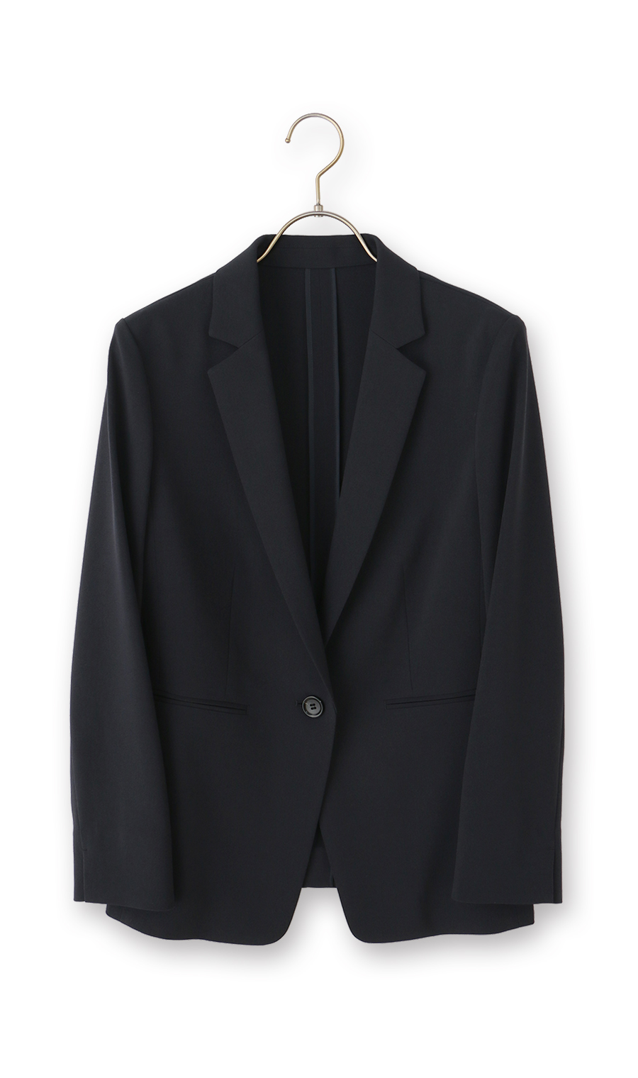 1ボタンテーラードジャケット【COOLMAX】【涼】【セットアップ着用可】 ネイビー SS