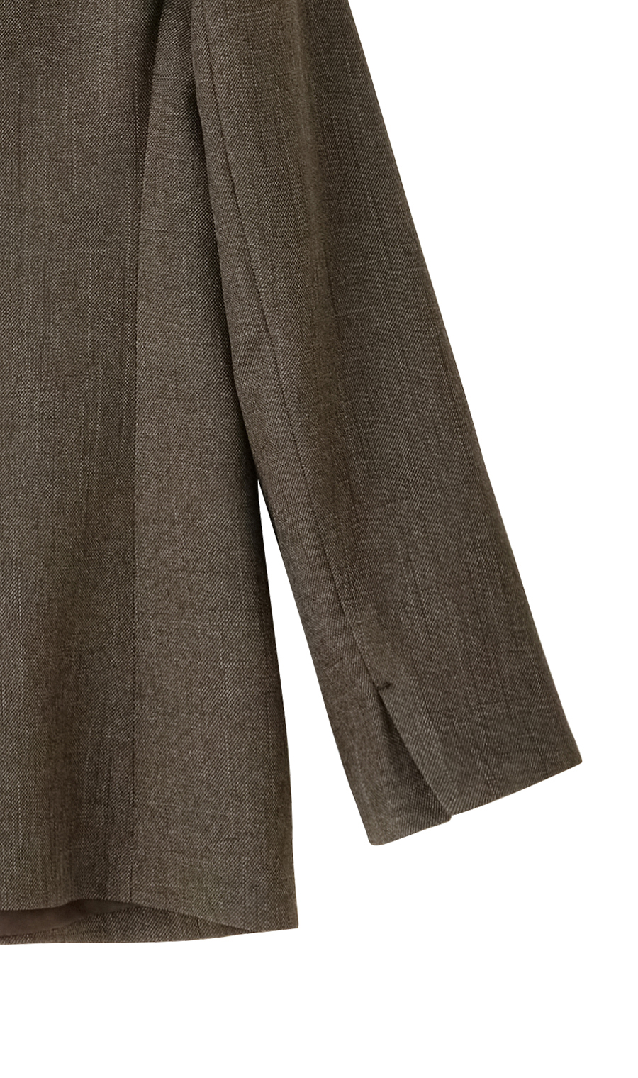 Vカラージャケット【ツムギート】【セットアップ着用可】 ブラウン 5号