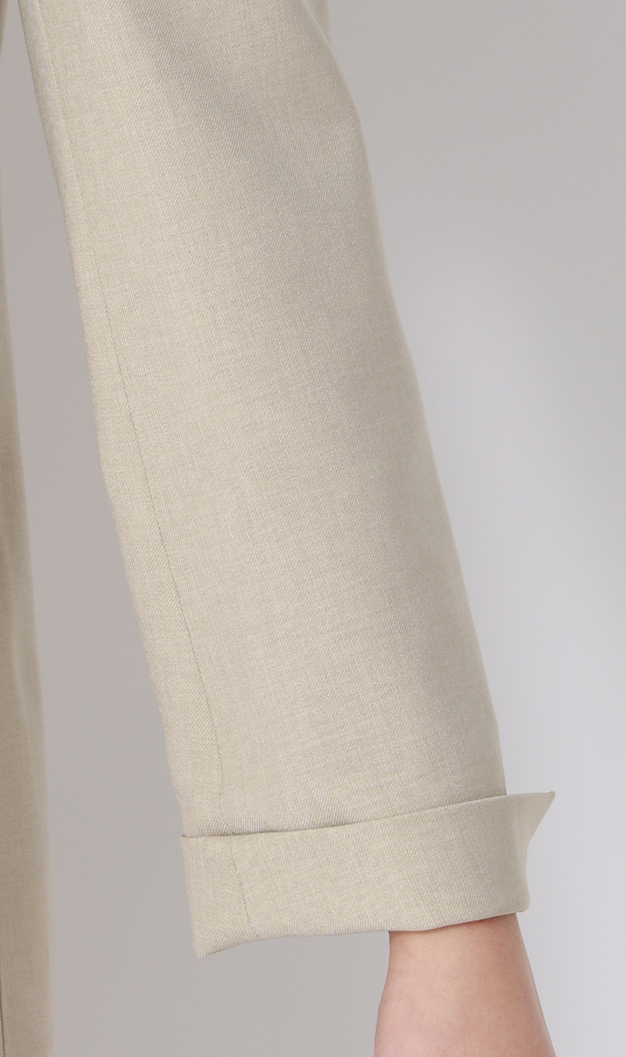 Vカラー2ボタンダブルジャケット【セットアップ着用可】 ベージュ S