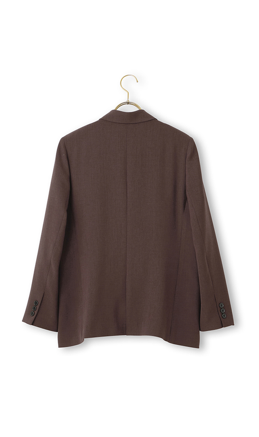 4つボタン ブラウン ダブルセットアップ 4ボタンダブルジャケット《MARLANE》《セットアップ着用可
