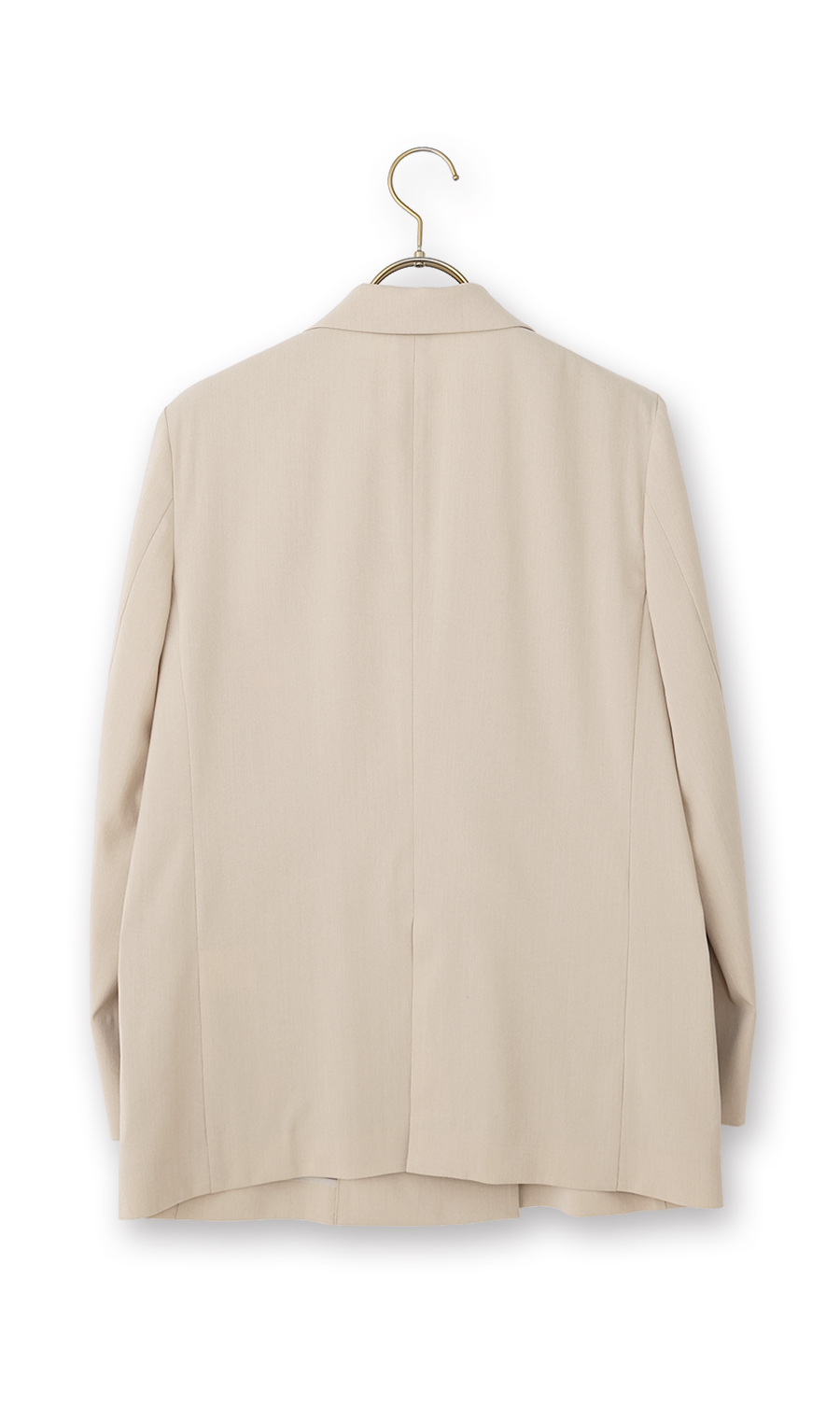 4ボタンダブルジャケット【超軽量】【涼】【セットアップ着用可】 ベージュ S