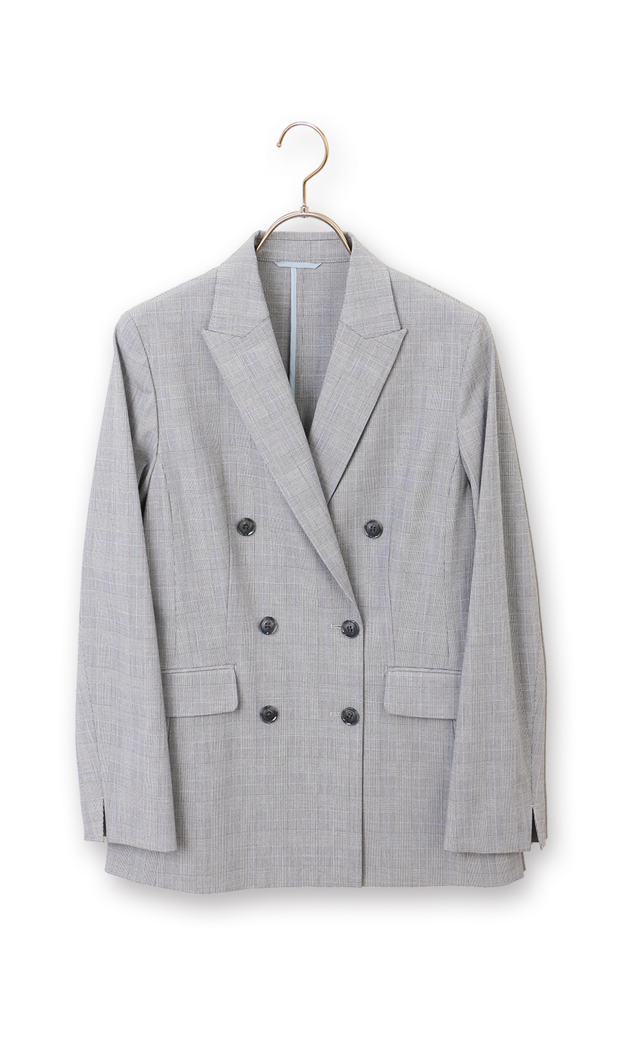 6ボタンダブルジャケット【超接触冷感】【セットアップ着用可】 グレー S