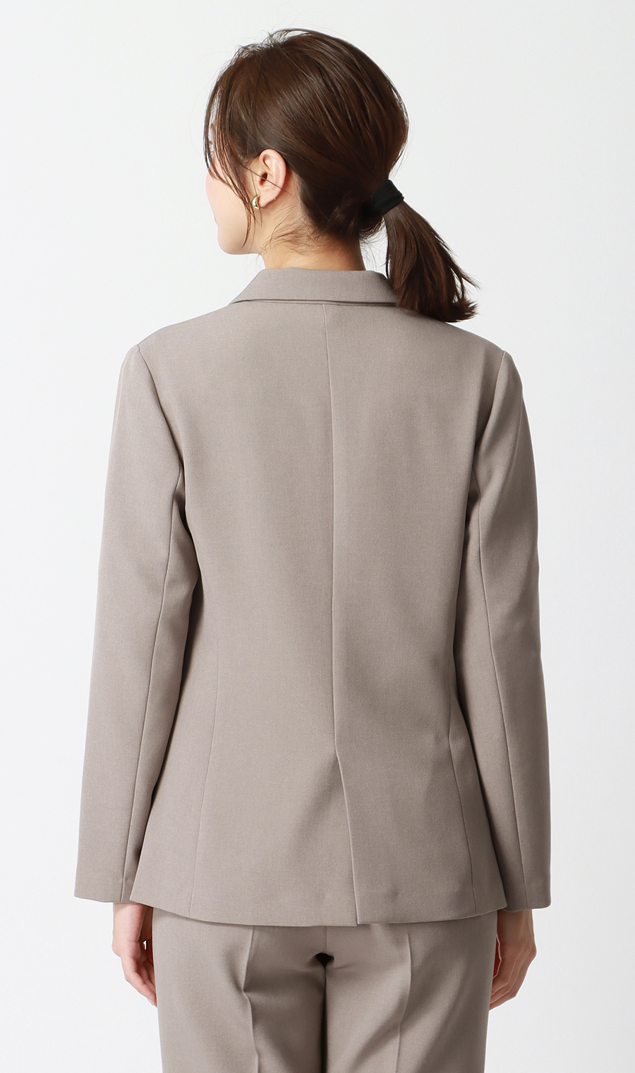 【みんなのスーツ】テーラードジャケット【セットアップ着用可】 グレージュ SS