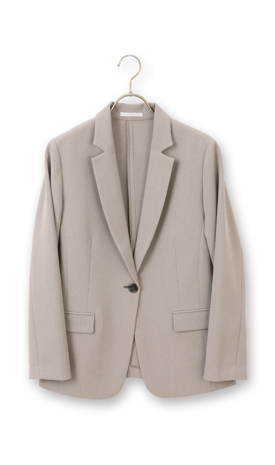 【みんなのスーツ】テーラードジャケット【セットアップ着用可】 グレージュ SS