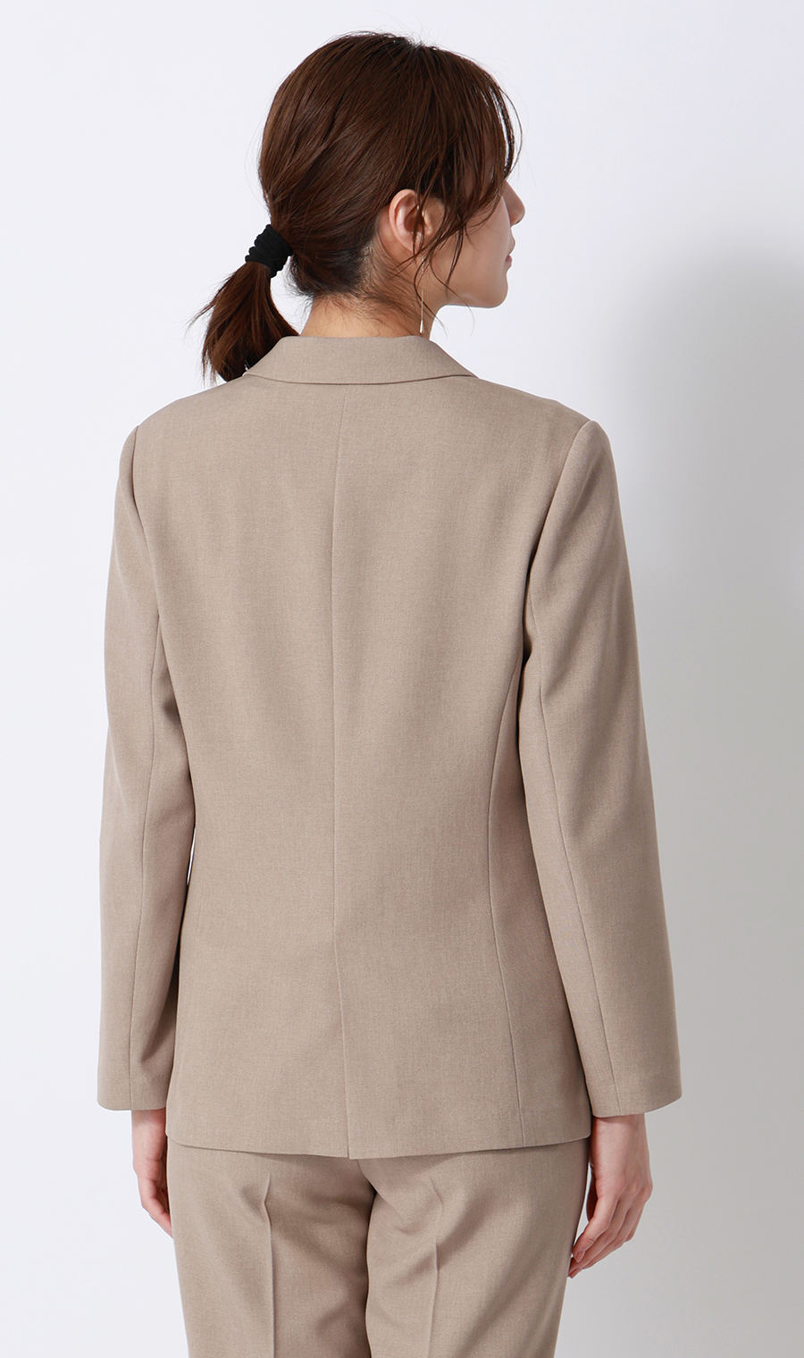 【みんなのスーツ】テーラードジャケット【セットアップ着用可】 ベージュ 3L