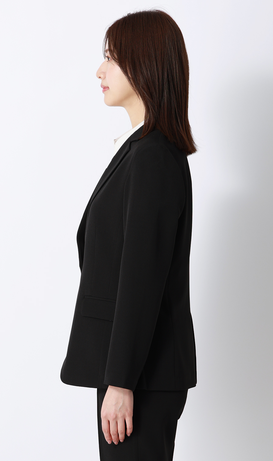 【みんなのスーツ】テーラードジャケット【セットアップ着用可】 ブラック SS