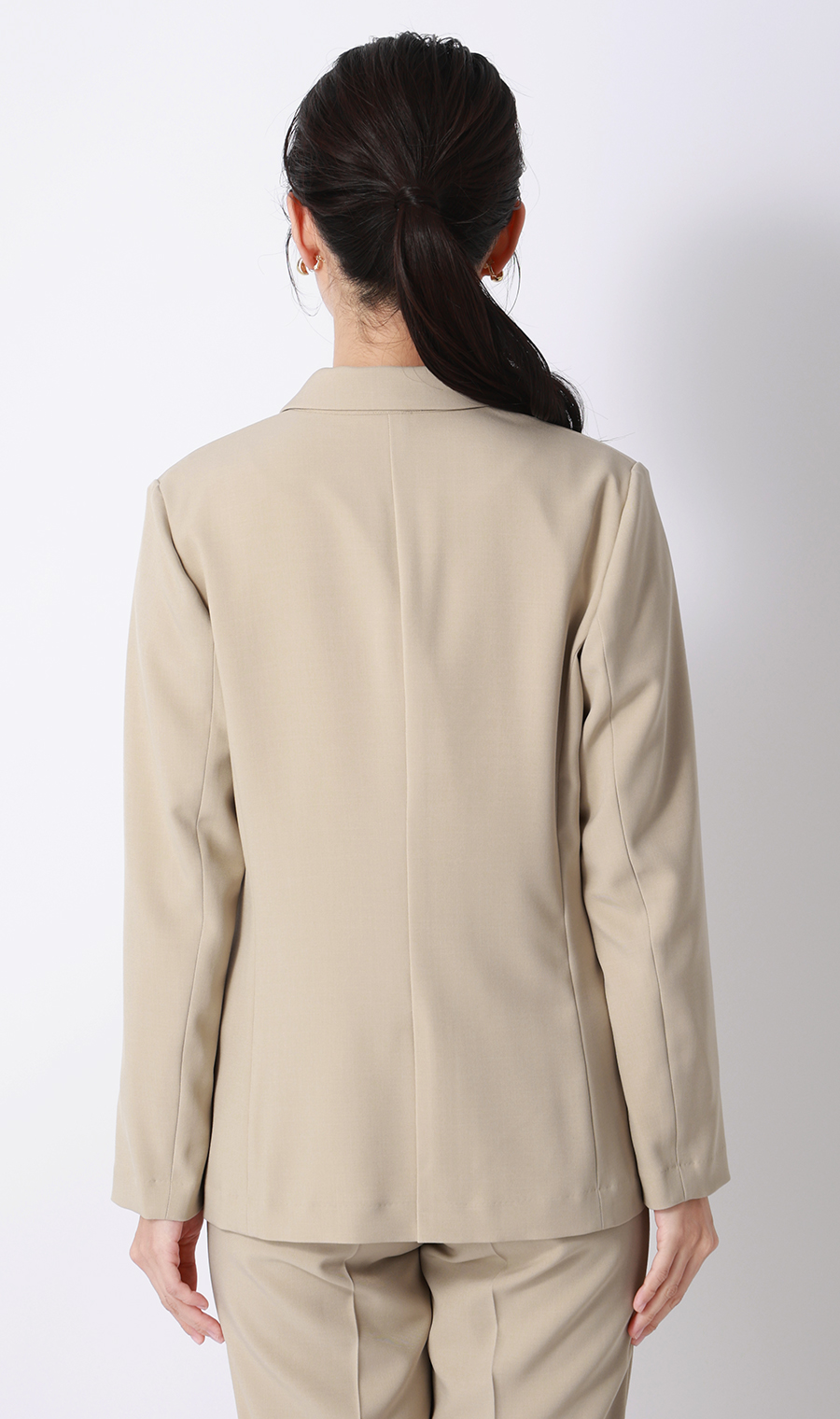 【みんなのスーツ】テーラードジャケット【セットアップ着用可】 ベージュ SS