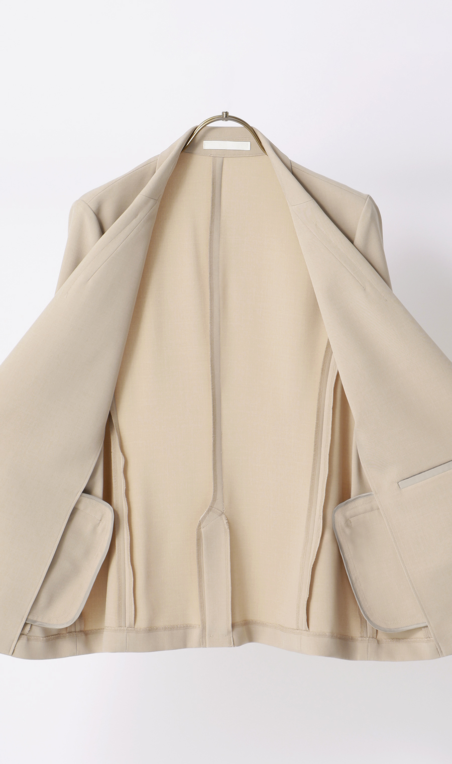 【みんなのスーツ】テーラードジャケット【セットアップ着用可】 ベージュ SS