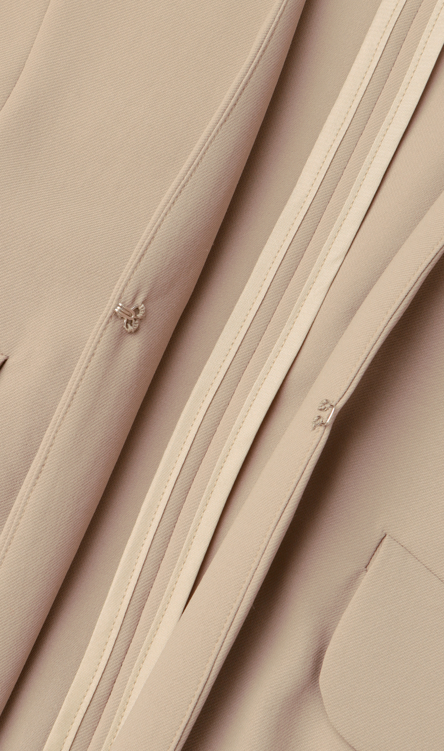 ロングジレ《セットアップ着用可》 ブラウン M