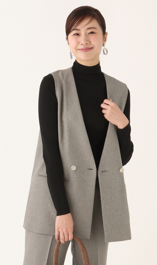 V领背心 【可成套穿着】