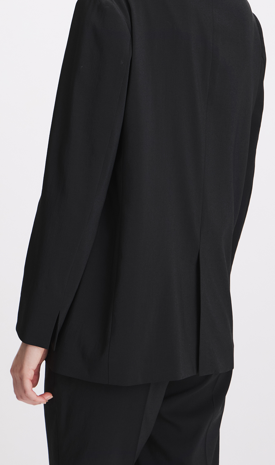 4ボタンダブルジャケット【涼】【超軽量】【セットアップ着用可】【WEB限定】 ブラック S