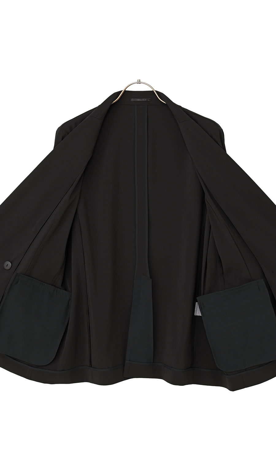 4ボタンダブルジャケット【涼】【超軽量】【セットアップ着用可】【WEB・一部店舗限定】 ブラック LL