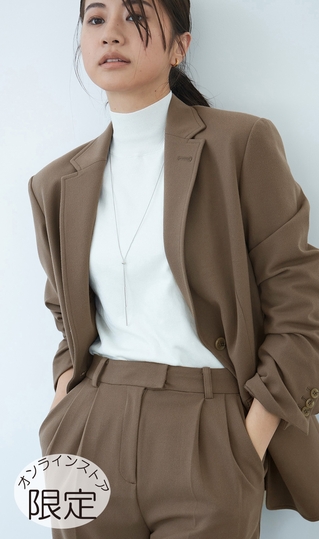 2ボタンテーラードジャケット《セットアップ着用可》《WEB限定》