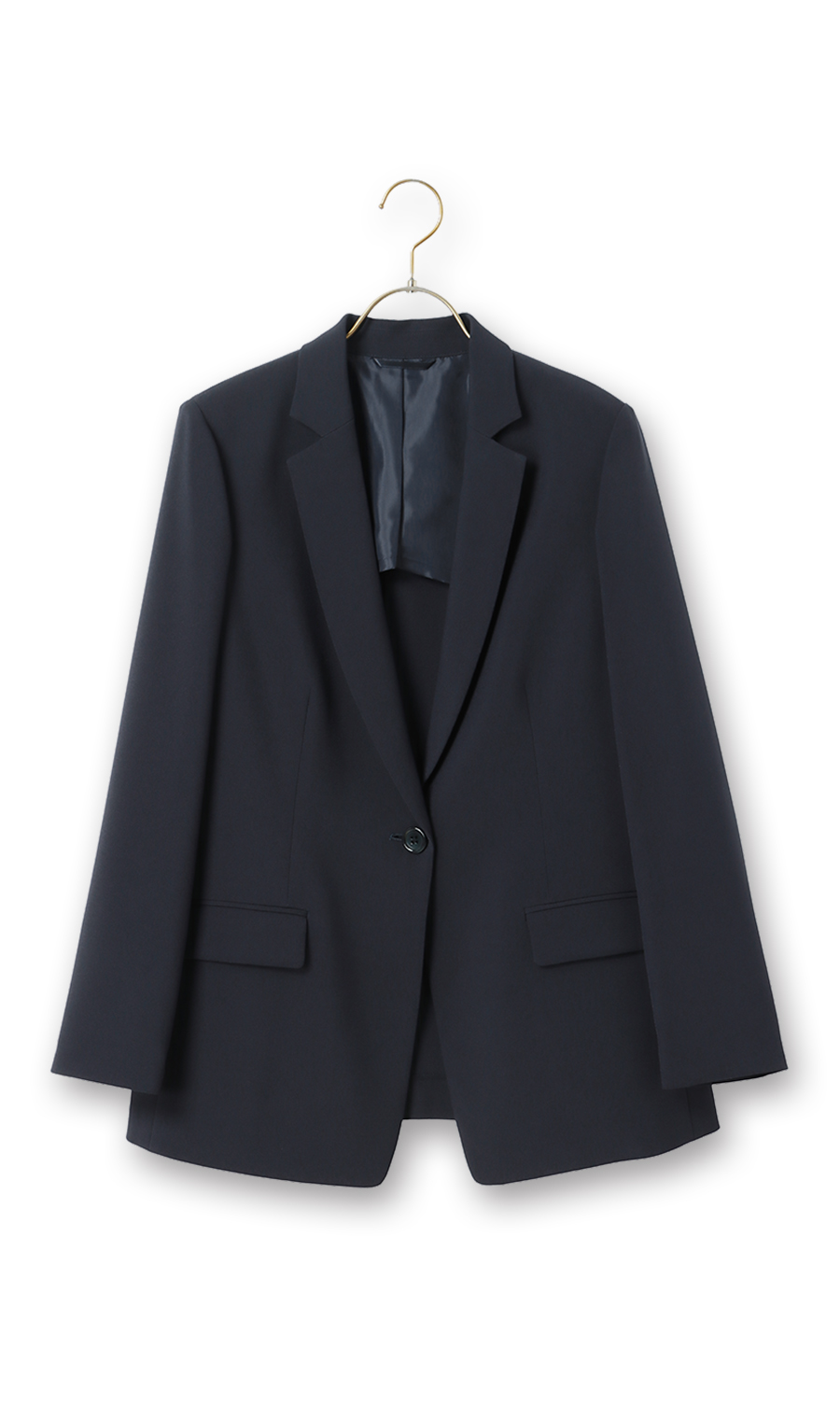 1ボタンテーラードジャケット+ストレートパンツセット【セット販売】【裾上げ済】【WEB限定】 ネイビー S