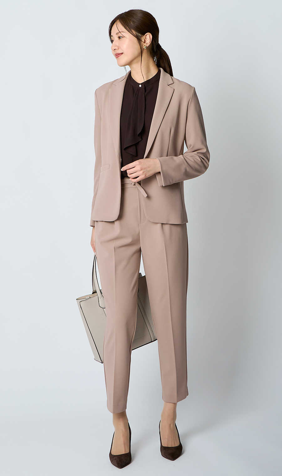 【美品】 セオリー パンツスーツ テーラードジャケット テーパードパンツ セオリーリュクス theory luxe EXECUTIVE BERGMAN3 EXECUTIVE