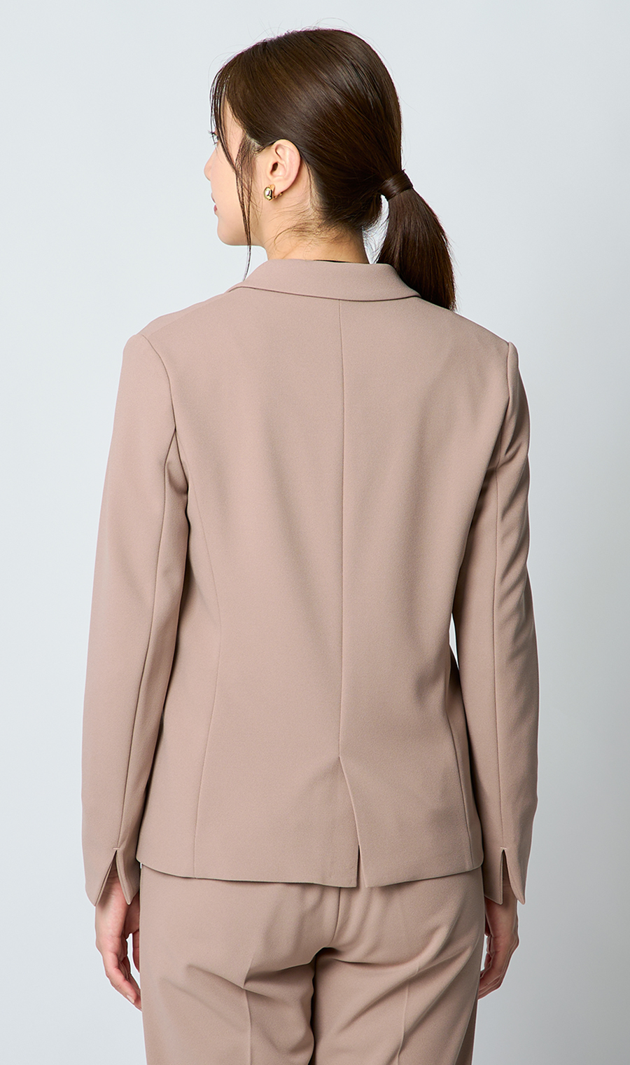 1ボタンテーラードジャケット+テーパードパンツセット【セット販売】【WEB限定】 ベージュ S