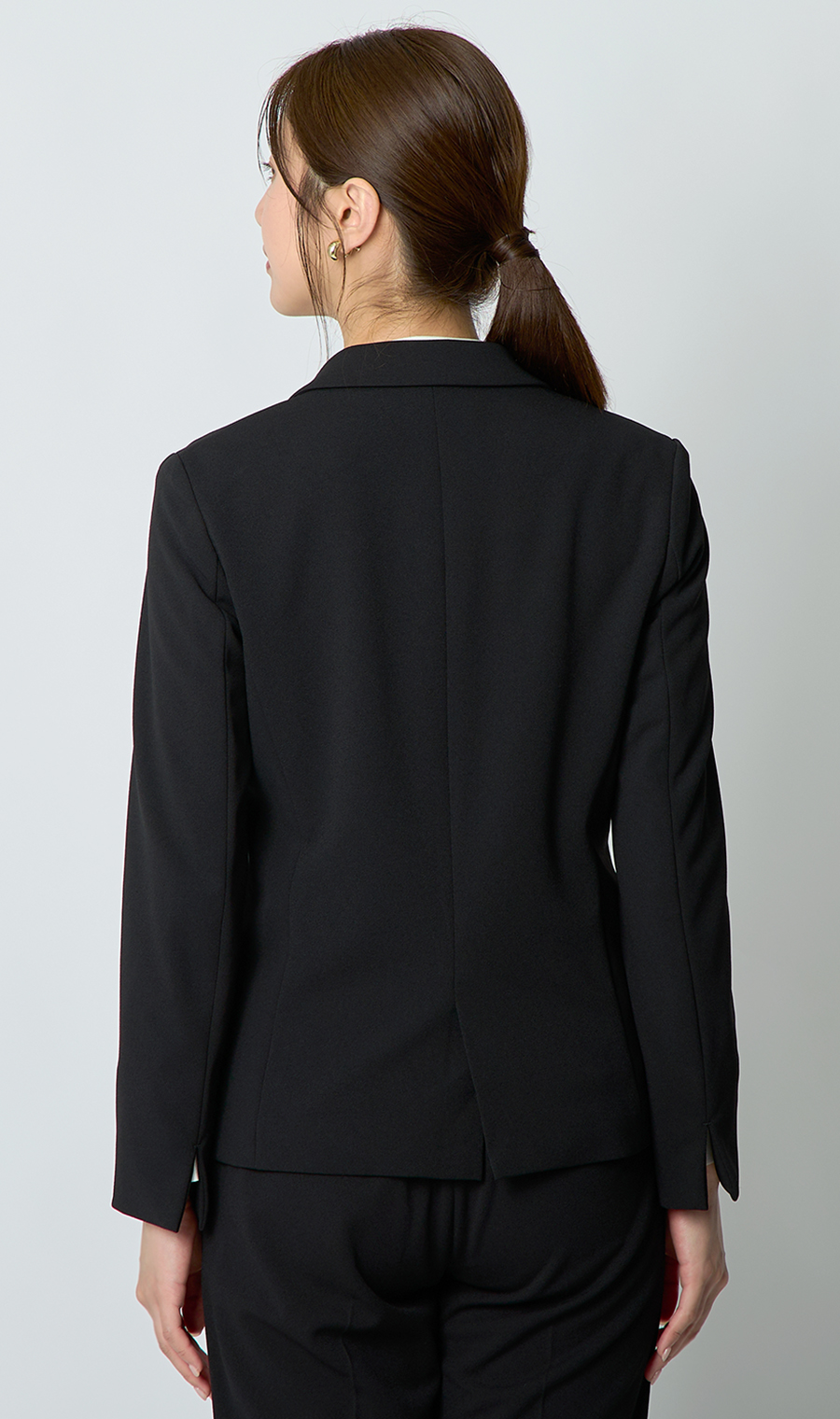 1ボタンテーラードジャケット＋テーパードパンツセット【セット販売】【WEB限定】 ブラック S