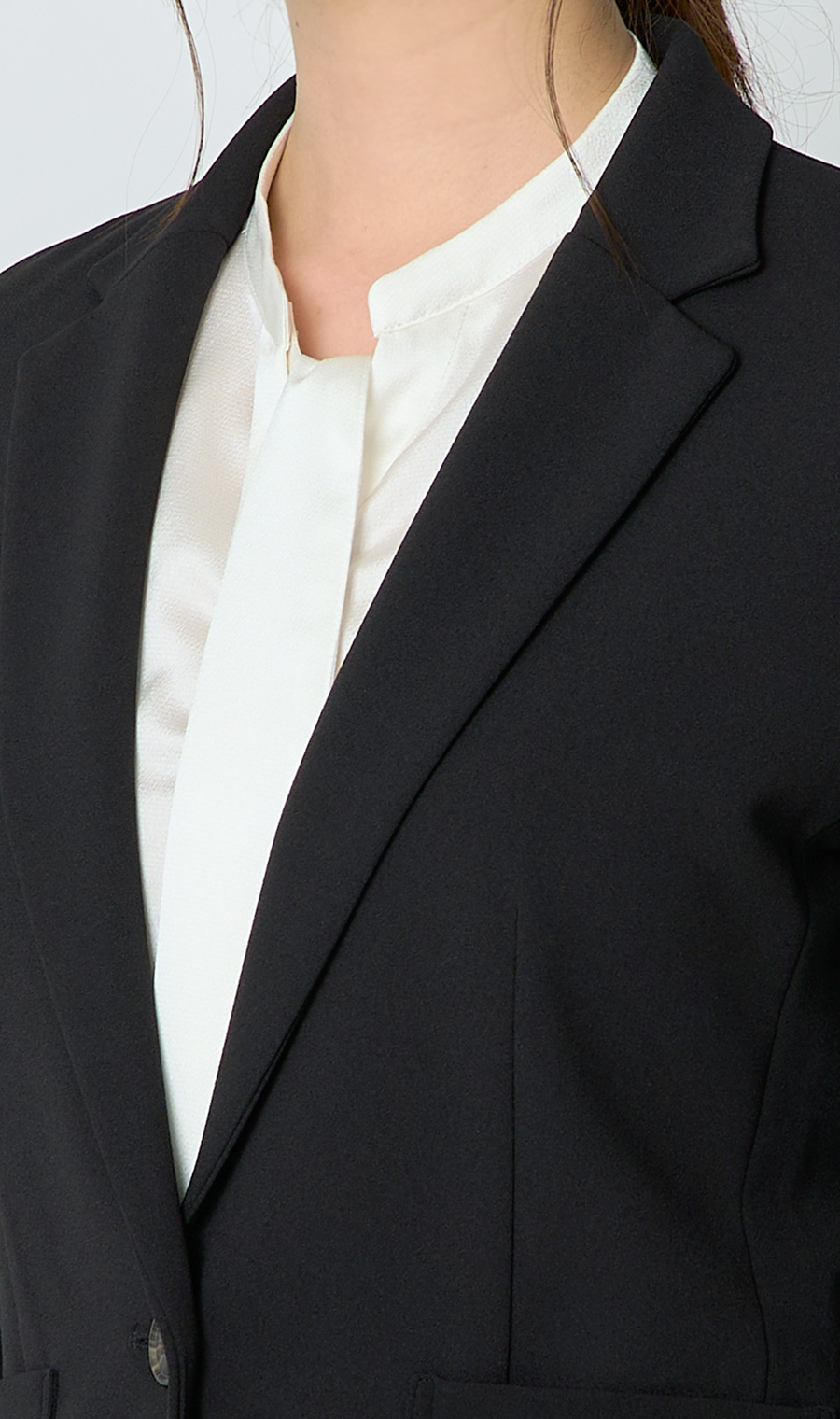 1ボタンテーラードジャケット＋テーパードパンツセット【セット販売】【WEB限定】 ブラック S