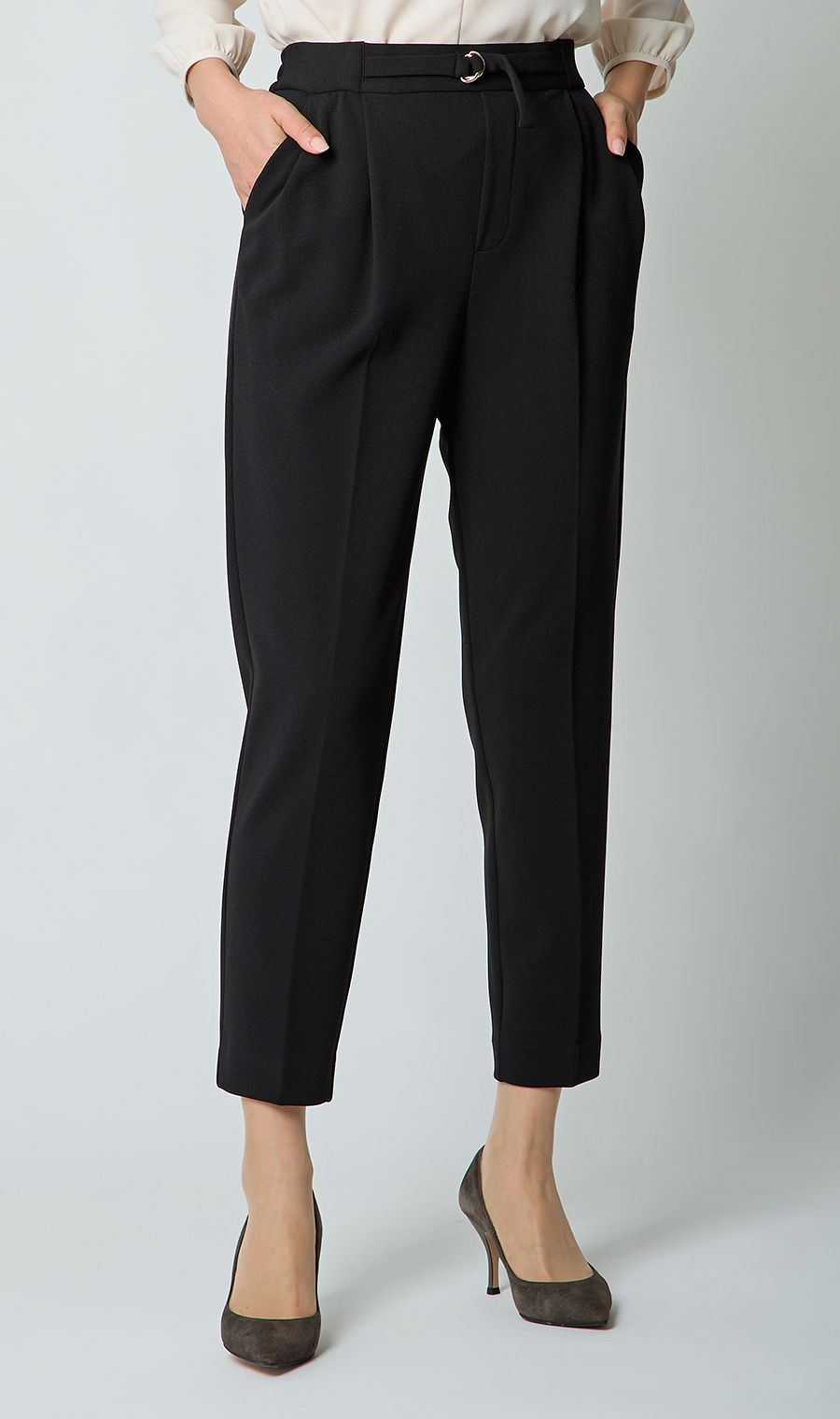 Vカラージャケット＋テーパードパンツセット【セット販売】【WEB限定】 ブラック M