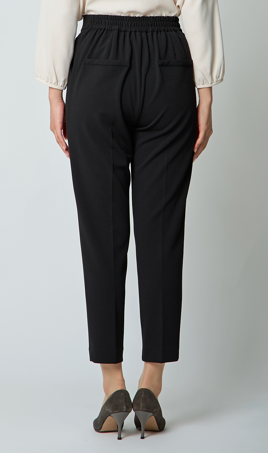 Vカラージャケット＋テーパードパンツセット【セット販売】【WEB限定】 ブラック M