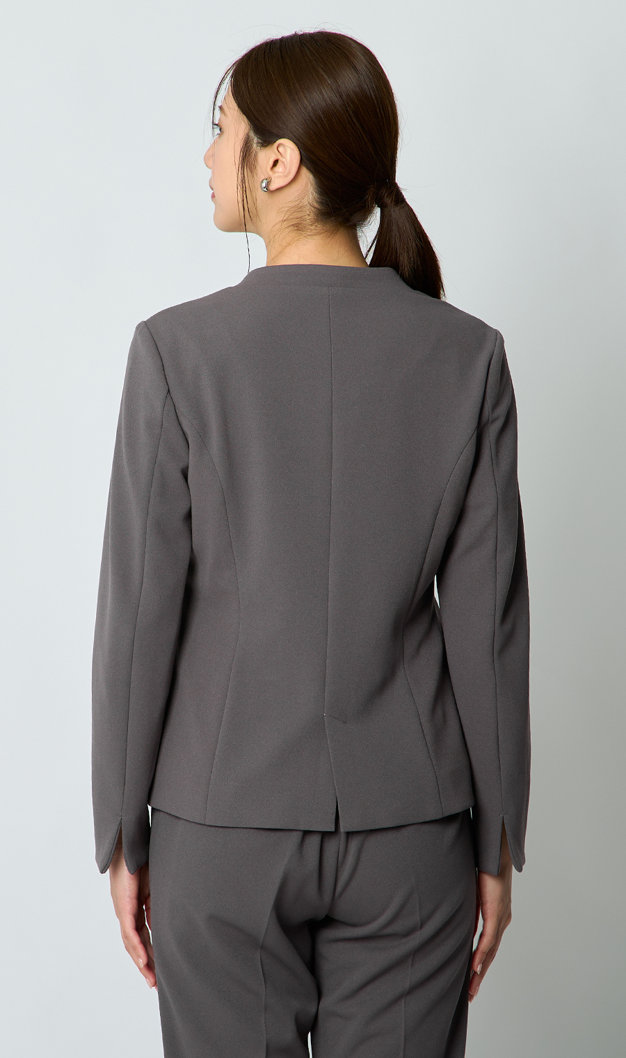 Vカラージャケット＋テーパードパンツセット【セット販売】【WEB限定】 グレー M