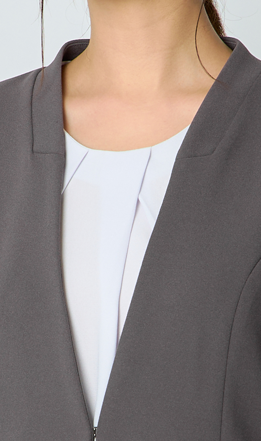 Vカラージャケット＋テーパードパンツセット【セット販売】【WEB限定】 グレー M