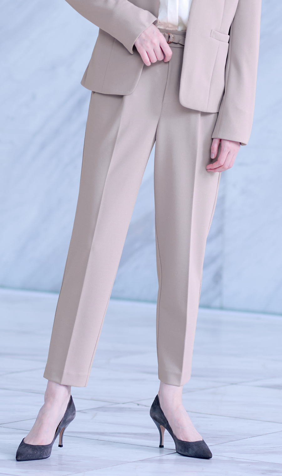 Vカラージャケット＋テーパードパンツセット【セット販売】【WEB限定】 グレー M