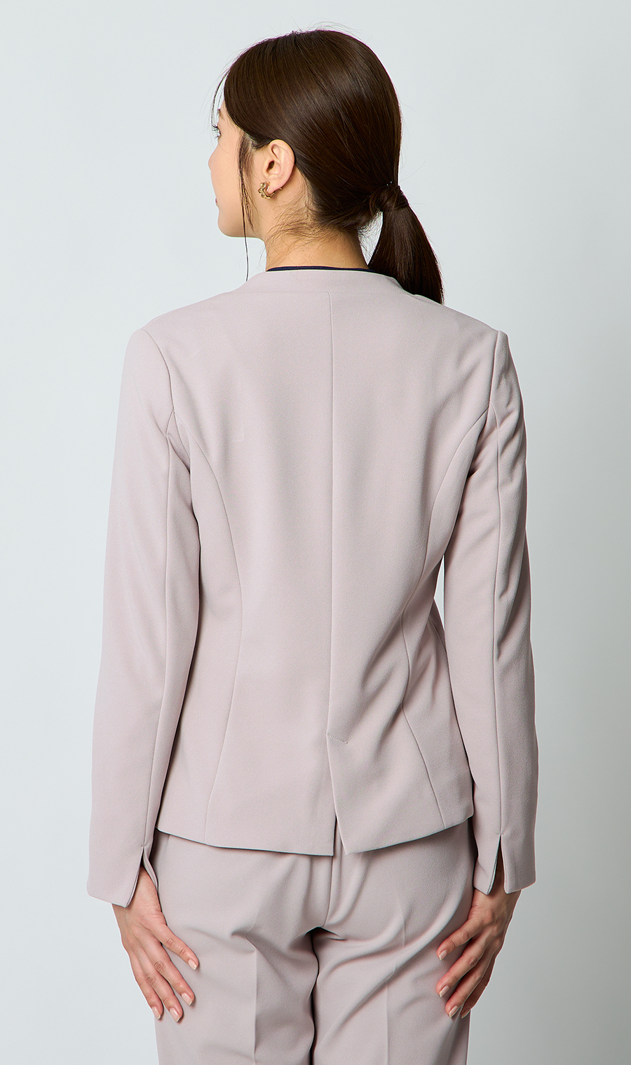 Vカラージャケット＋テーパードパンツセット【セット販売】【WEB限定】 グレー M