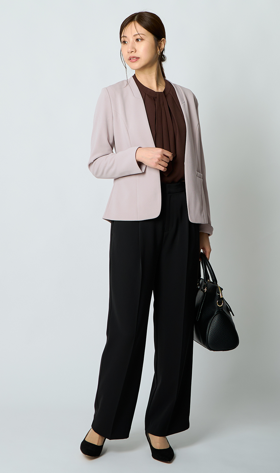 Vカラージャケット＋テーパードパンツセット【セット販売】【WEB限定】 グレー M