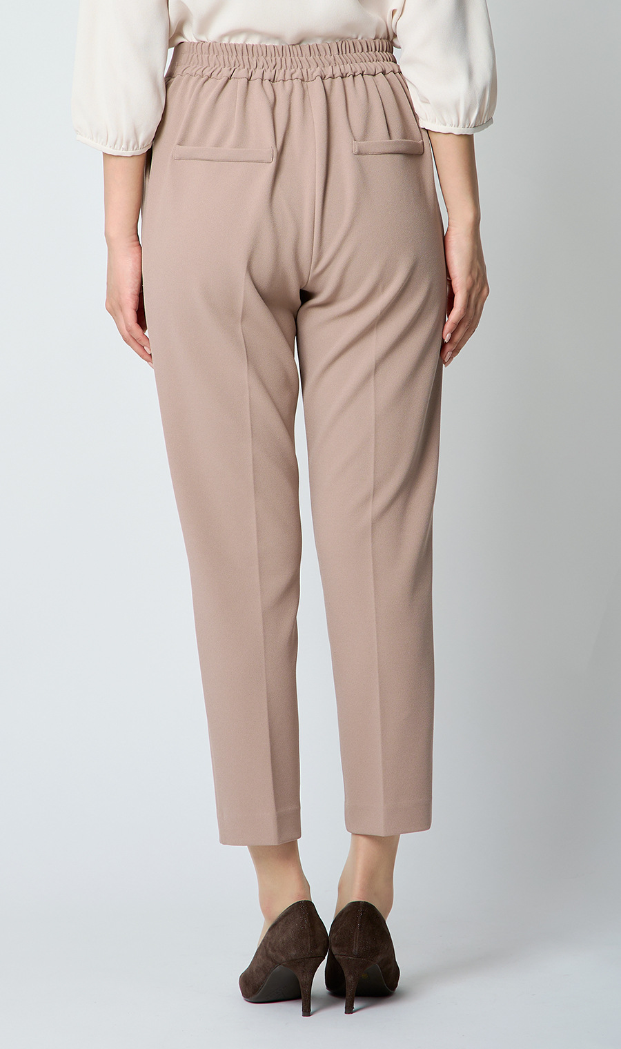 Vカラージャケット＋テーパードパンツセット【セット販売】【WEB限定】 ベージュ M