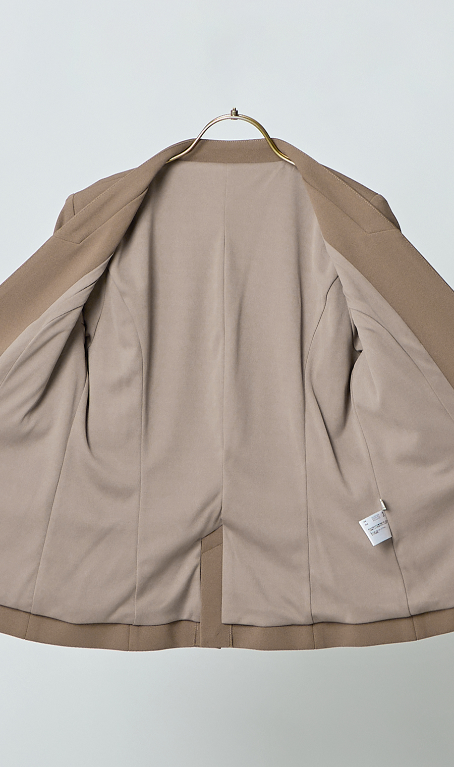 Vカラージャケット＋テーパードパンツセット【セット販売】【WEB限定】 ブラウン M